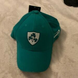 Green Baseball Cap with Shamrock Emblem